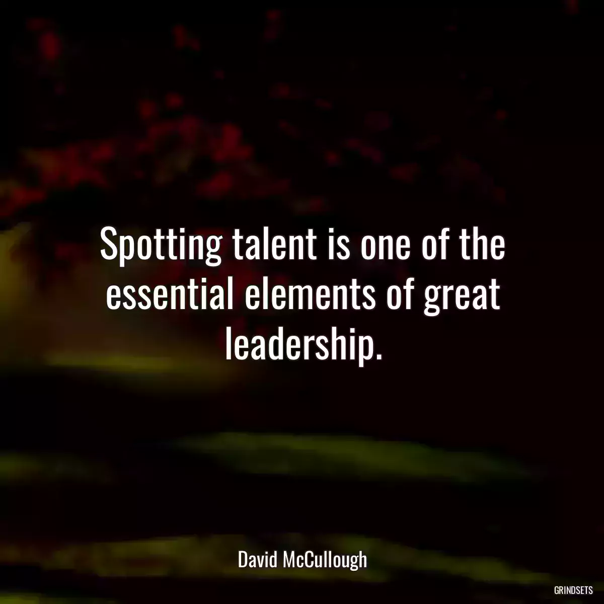 Spotting talent is one of the essential elements of great leadership.