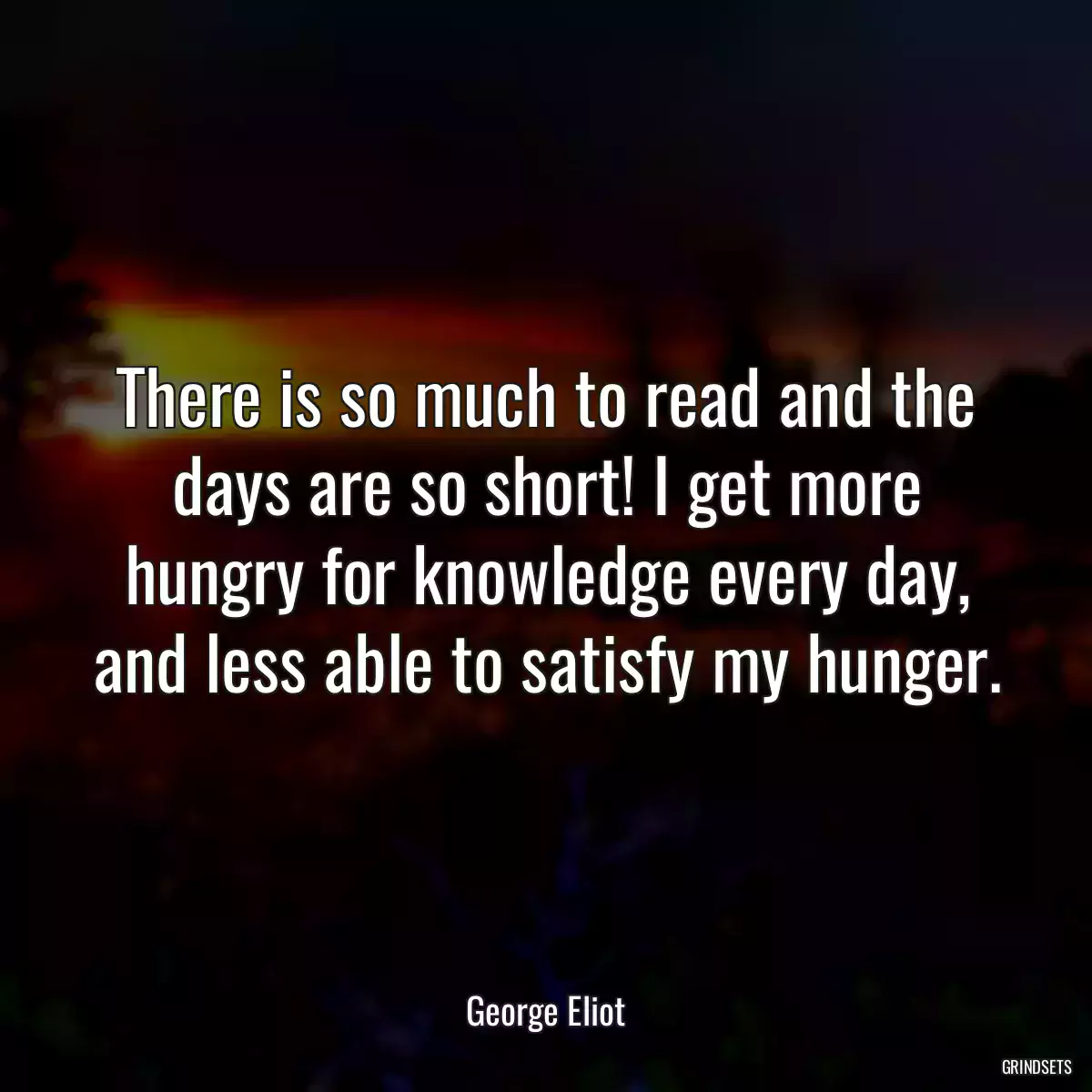 There is so much to read and the days are so short! I get more hungry for knowledge every day, and less able to satisfy my hunger.