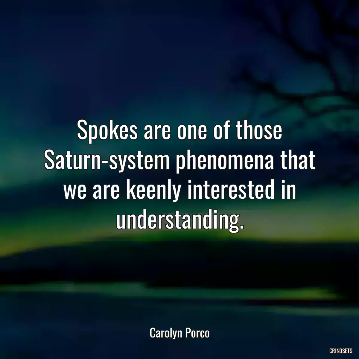 Spokes are one of those Saturn-system phenomena that we are keenly interested in understanding.