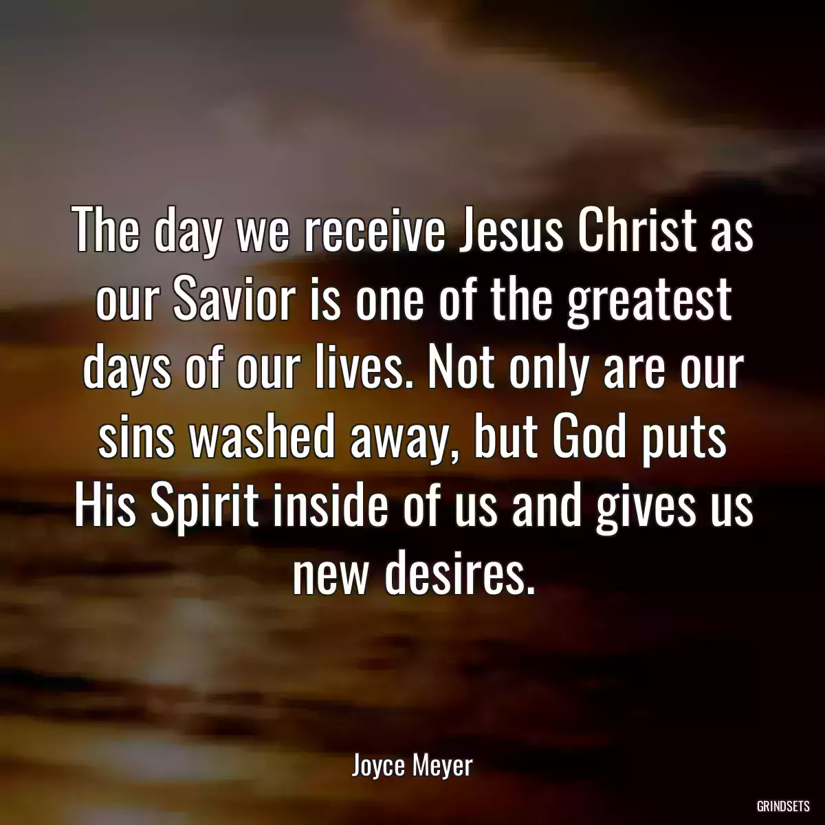 The day we receive Jesus Christ as our Savior is one of the greatest days of our lives. Not only are our sins washed away, but God puts His Spirit inside of us and gives us new desires.