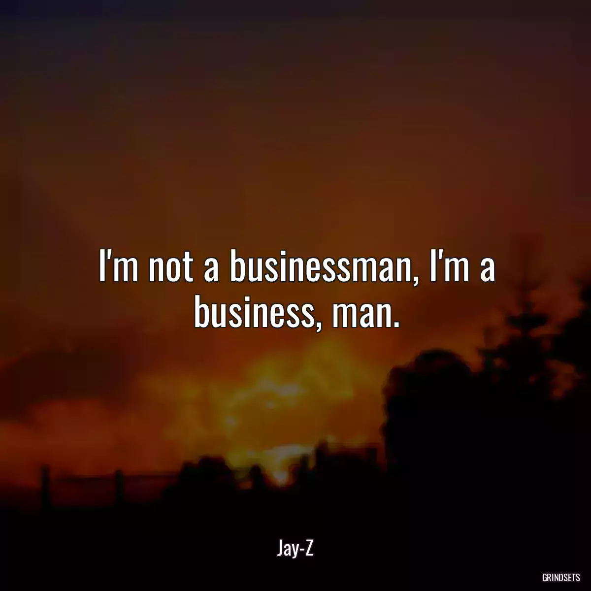 I\'m not a businessman, I\'m a business, man.