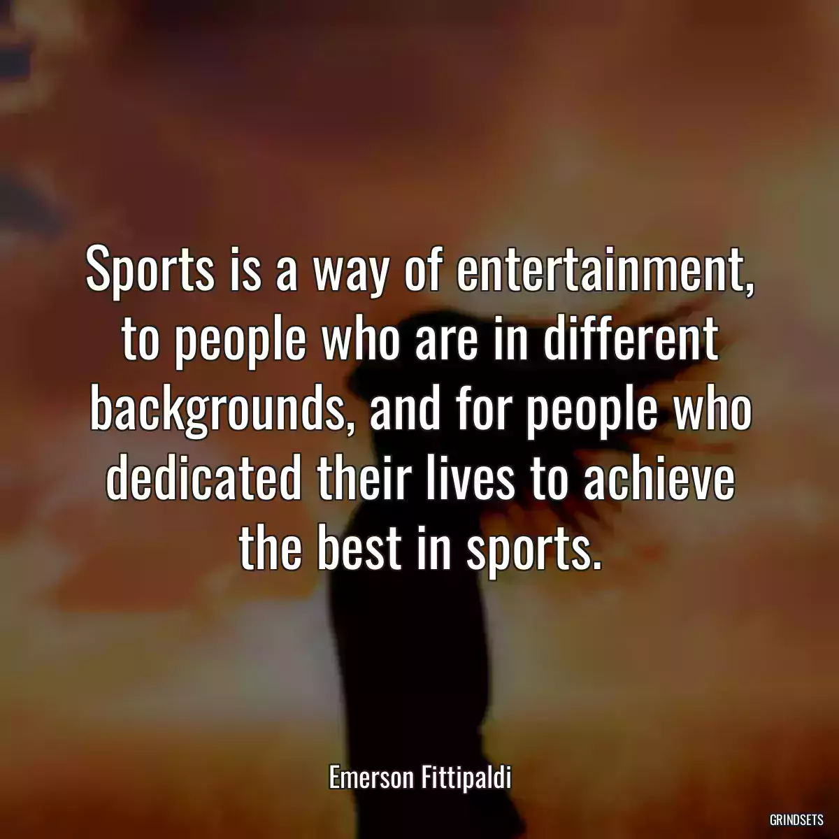 Sports is a way of entertainment, to people who are in different backgrounds, and for people who dedicated their lives to achieve the best in sports.