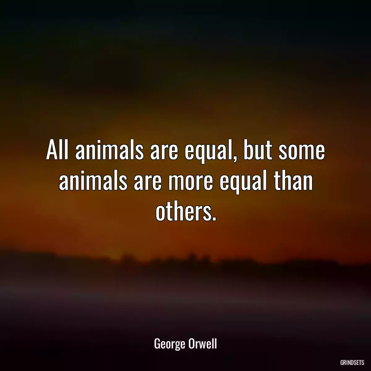 All animals are equal, but some animals are more equal than others.