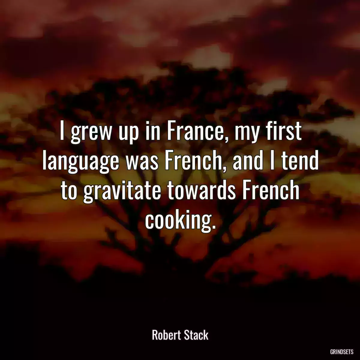 I grew up in France, my first language was French, and I tend to gravitate towards French cooking.