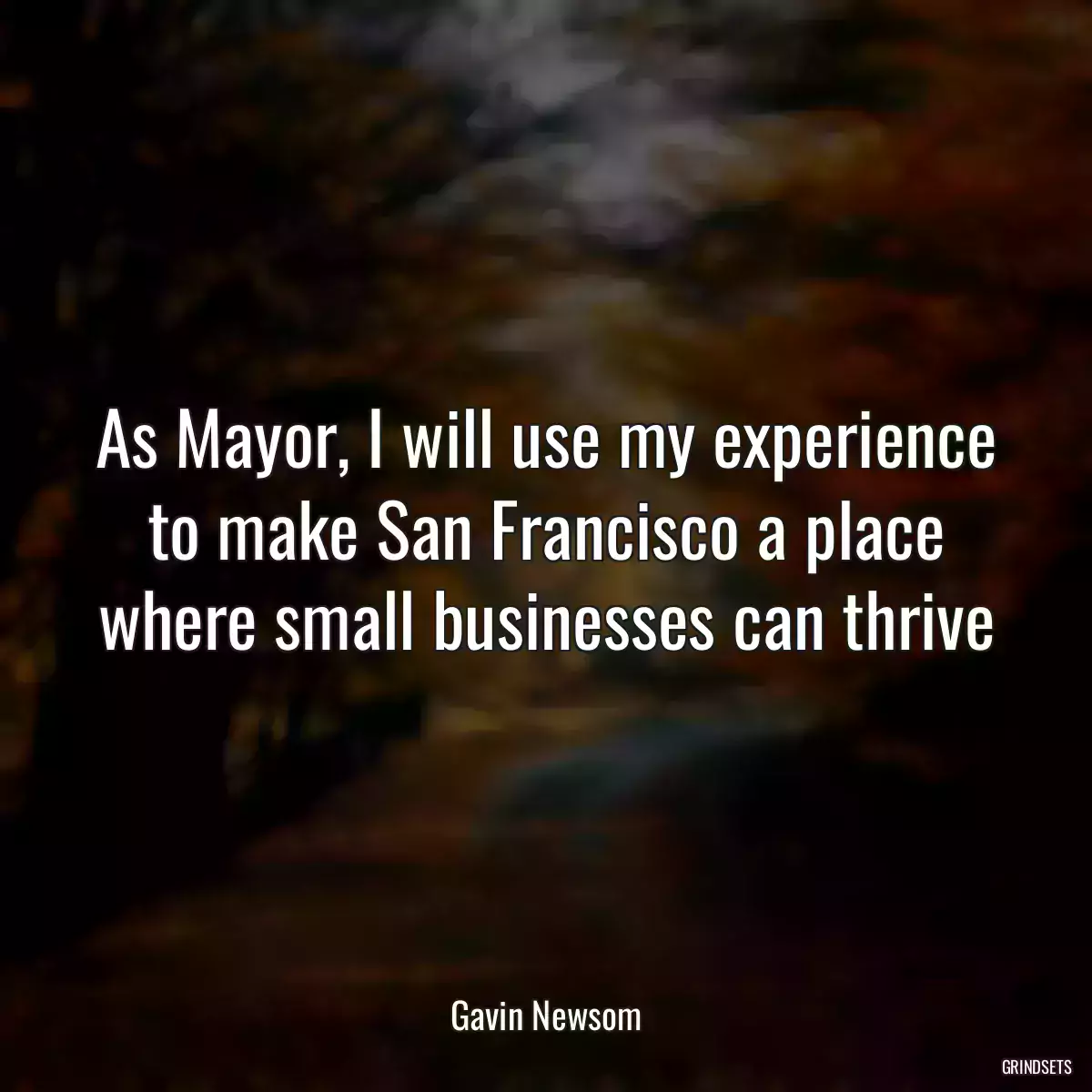 As Mayor, I will use my experience to make San Francisco a place where small businesses can thrive