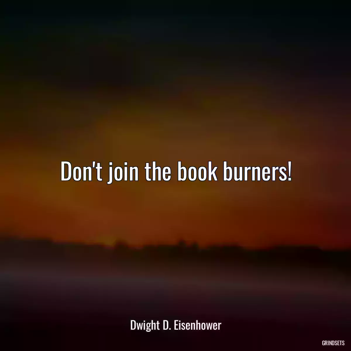 Don\'t join the book burners!