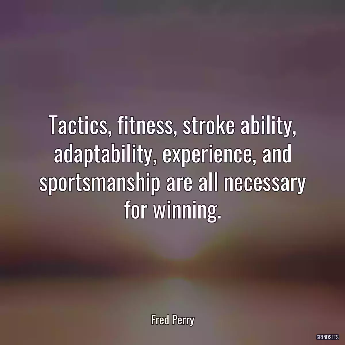 Tactics, fitness, stroke ability, adaptability, experience, and sportsmanship are all necessary for winning.