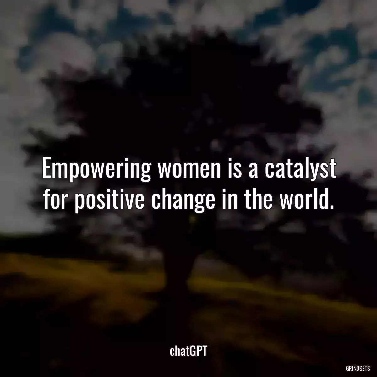 Empowering women is a catalyst for positive change in the world.