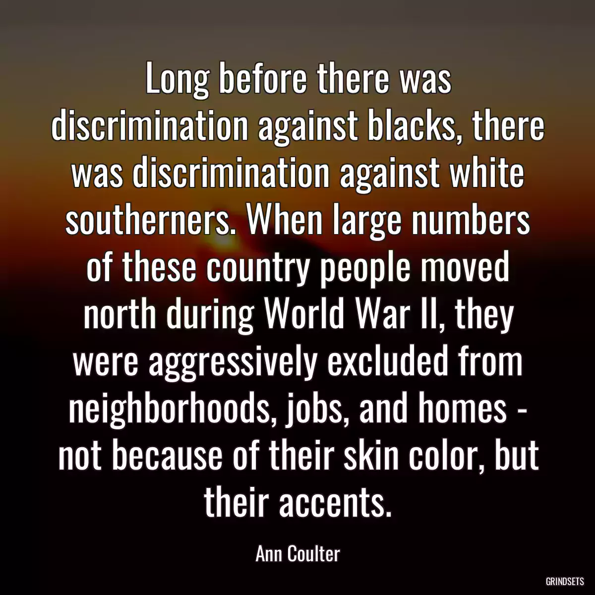 Long before there was discrimination against blacks, there was discrimination against white southerners. When large numbers of these country people moved north during World War II, they were aggressively excluded from neighborhoods, jobs, and homes - not because of their skin color, but their accents.