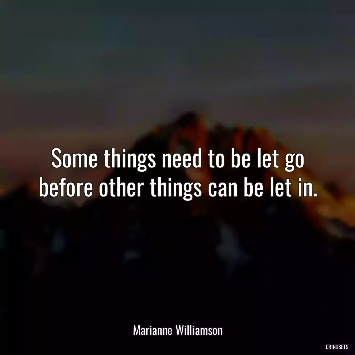 Some things need to be let go before other things can be let in.