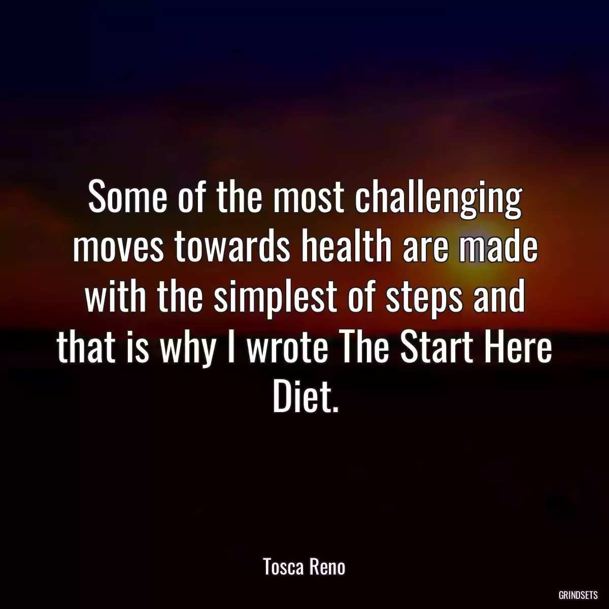 Some of the most challenging moves towards health are made with the simplest of steps and that is why I wrote The Start Here Diet.