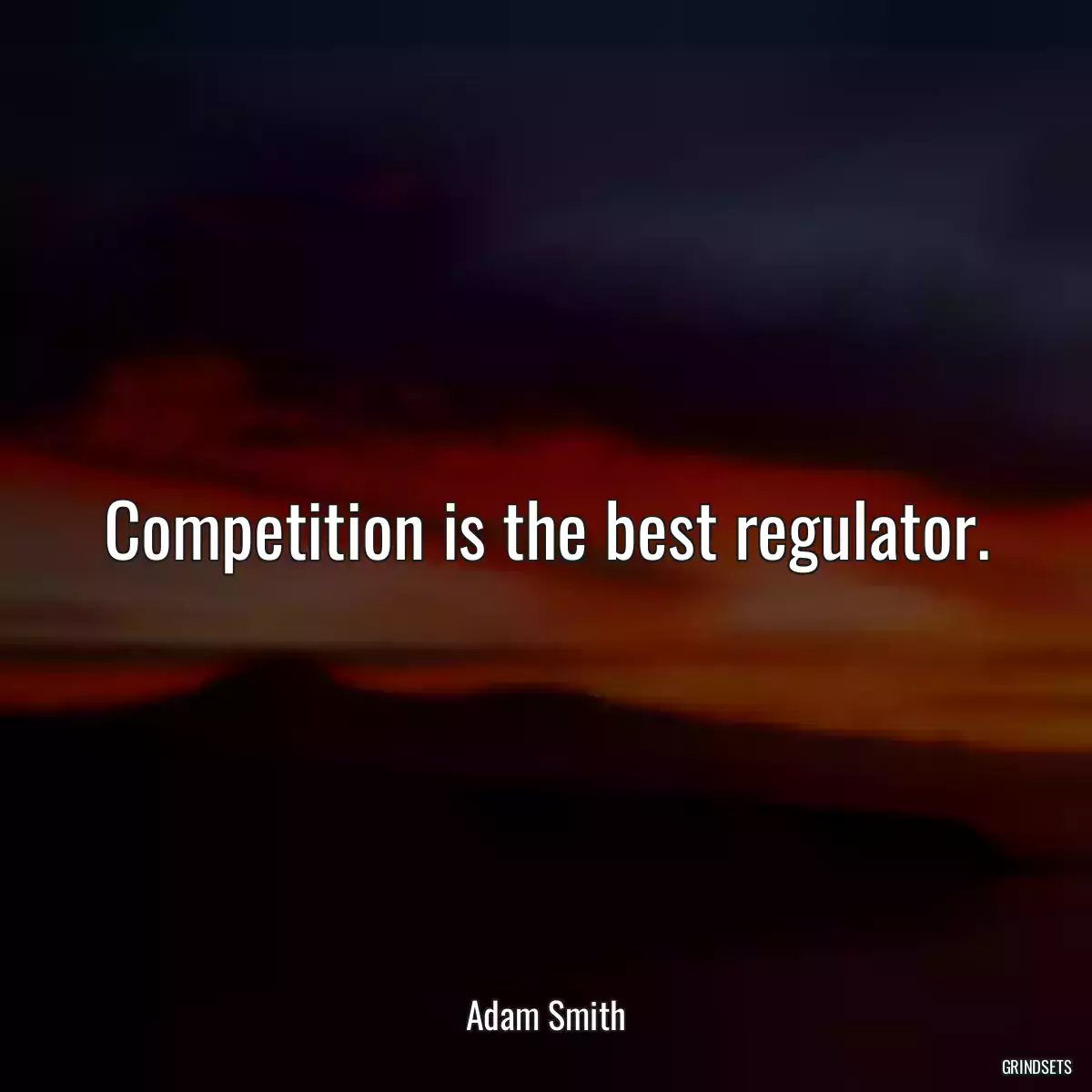 Competition is the best regulator.