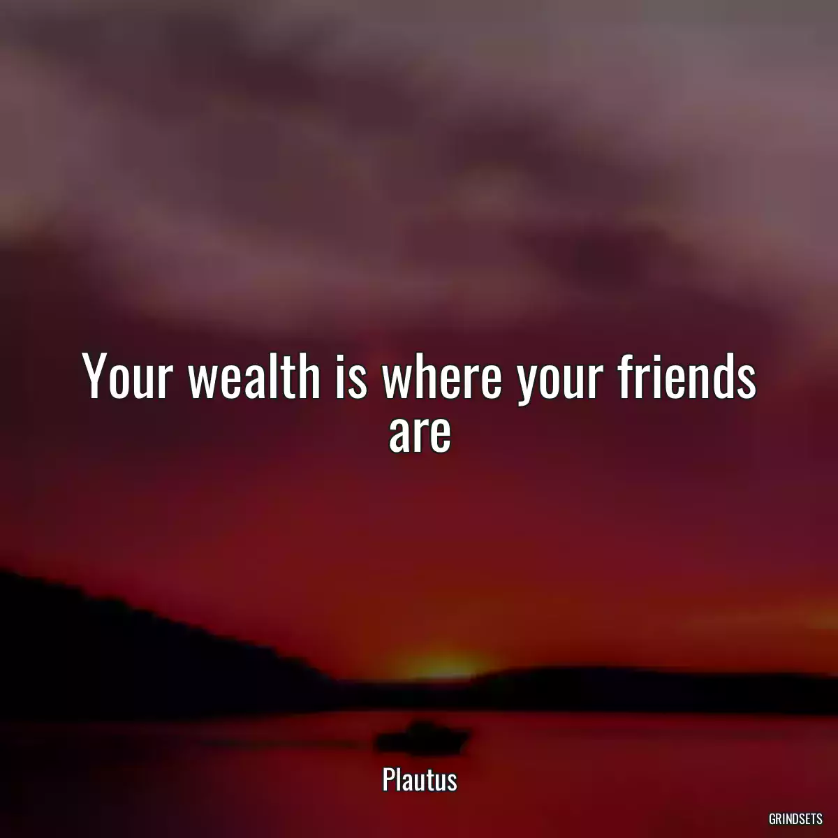 Your wealth is where your friends are