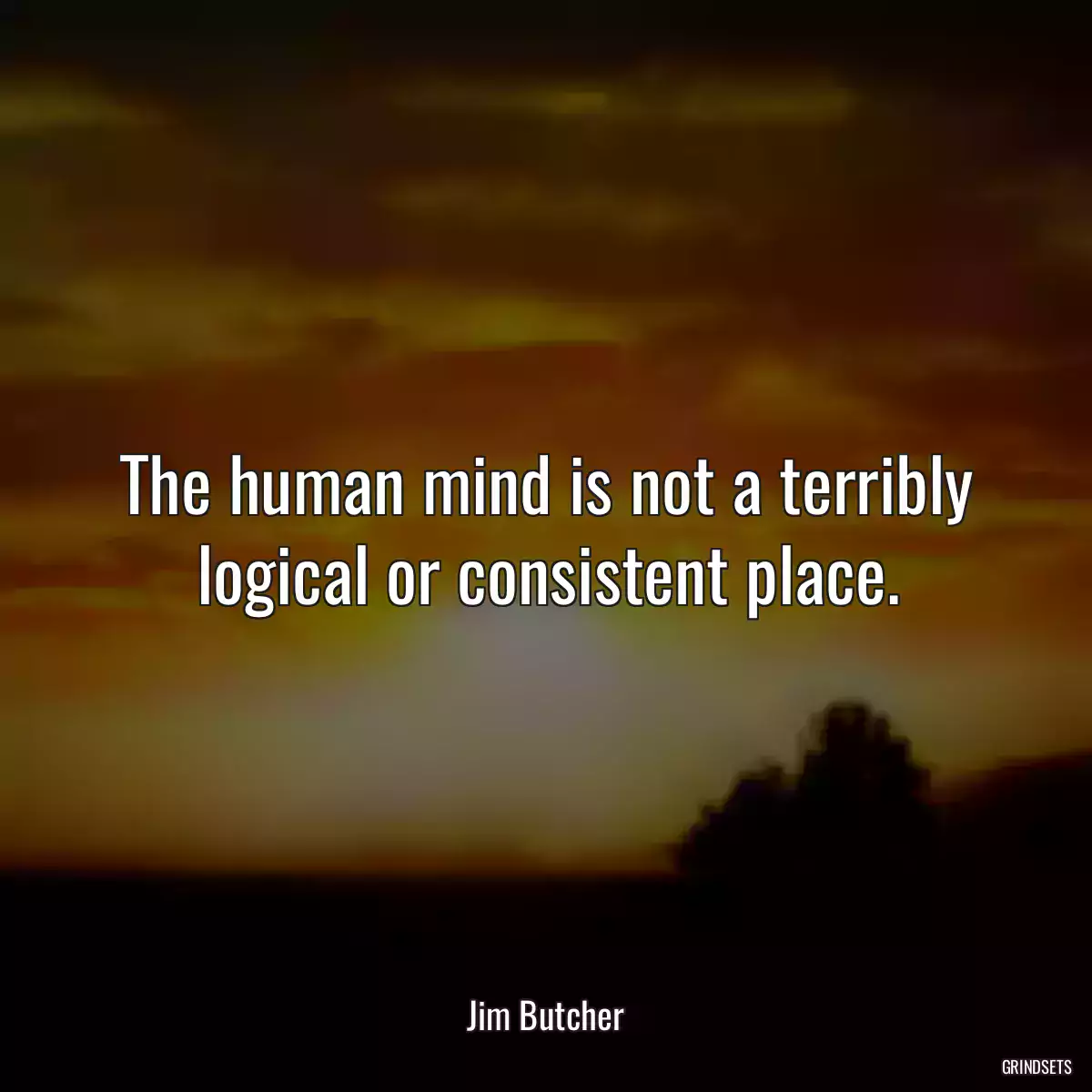 The human mind is not a terribly logical or consistent place.