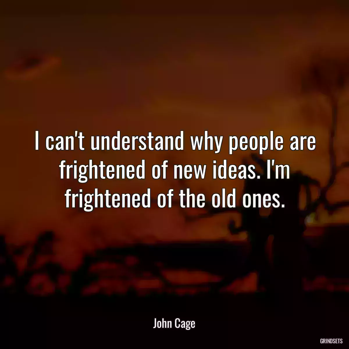 I can\'t understand why people are frightened of new ideas. I\'m frightened of the old ones.