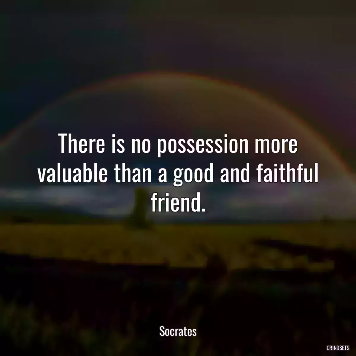 There is no possession more valuable than a good and faithful friend.