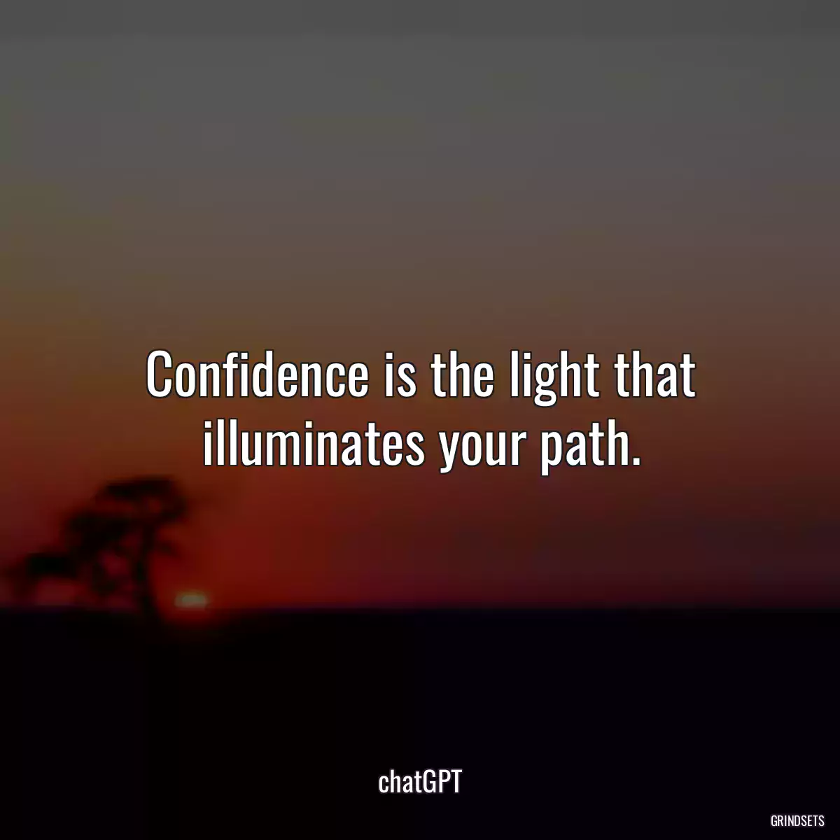 Confidence is the light that illuminates your path.