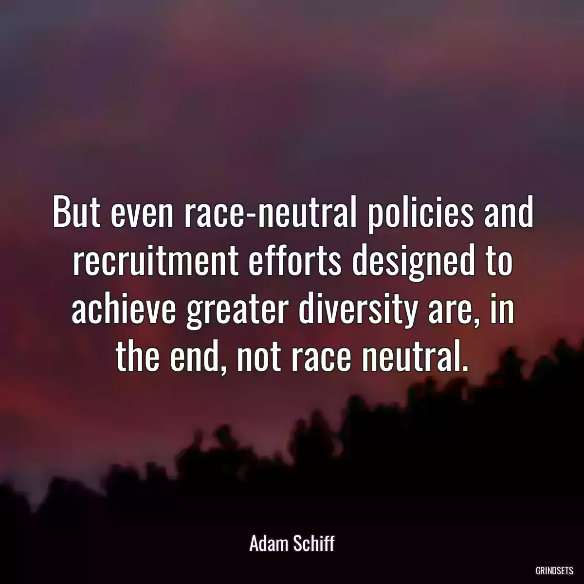 But even race-neutral policies and recruitment efforts designed to achieve greater diversity are, in the end, not race neutral.