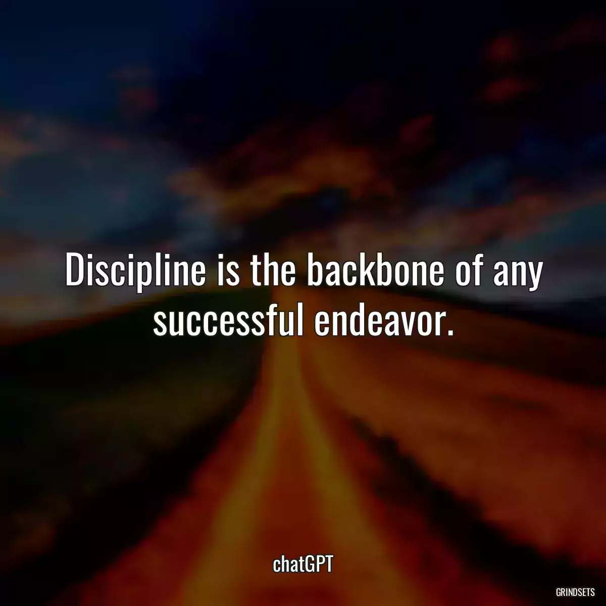 Discipline is the backbone of any successful endeavor.