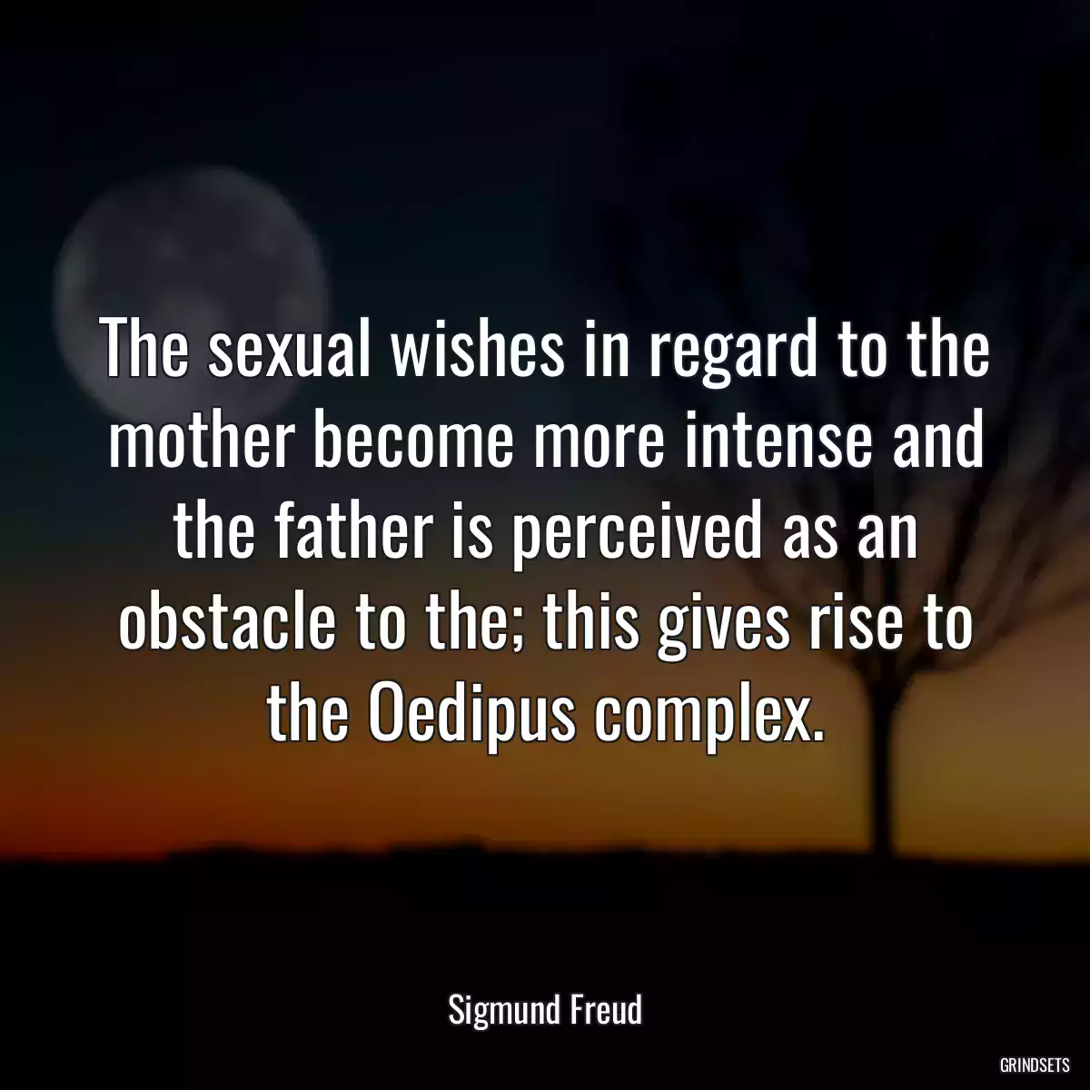 The sexual wishes in regard to the mother become more intense and the father is perceived as an obstacle to the; this gives rise to the Oedipus complex.