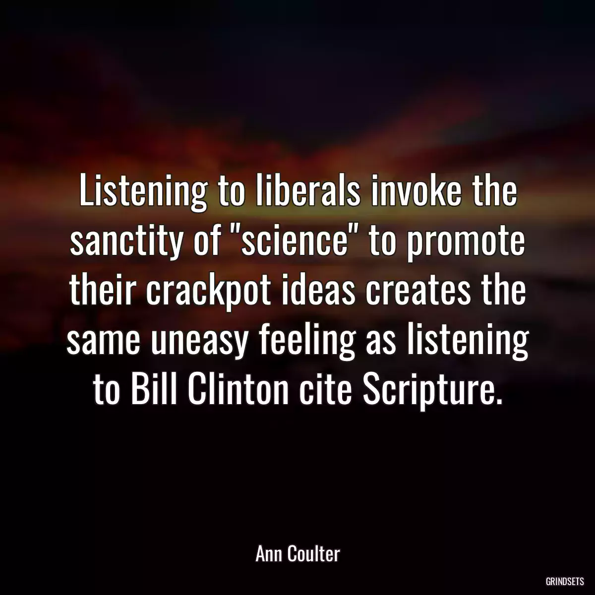 Listening to liberals invoke the sanctity of \