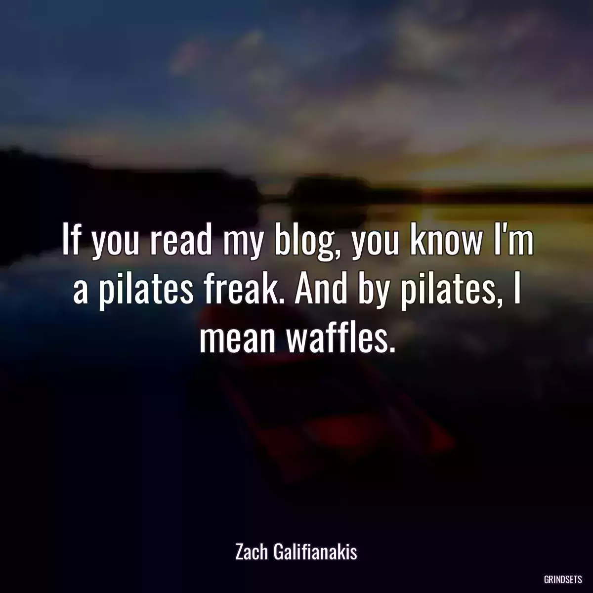 If you read my blog, you know I\'m a pilates freak. And by pilates, I mean waffles.