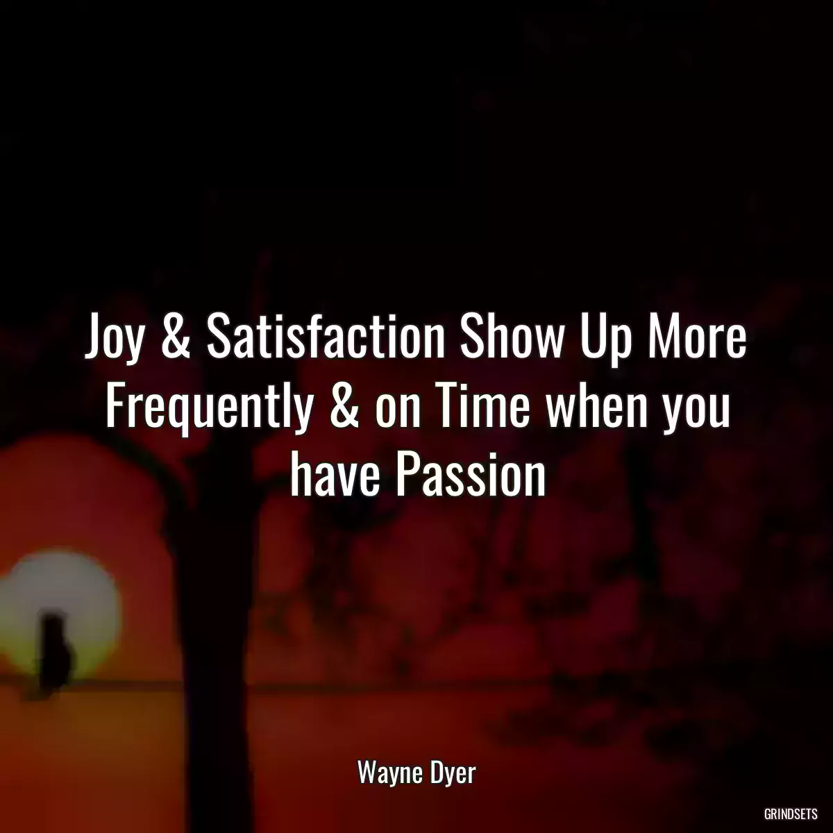 Joy & Satisfaction Show Up More Frequently & on Time when you have Passion