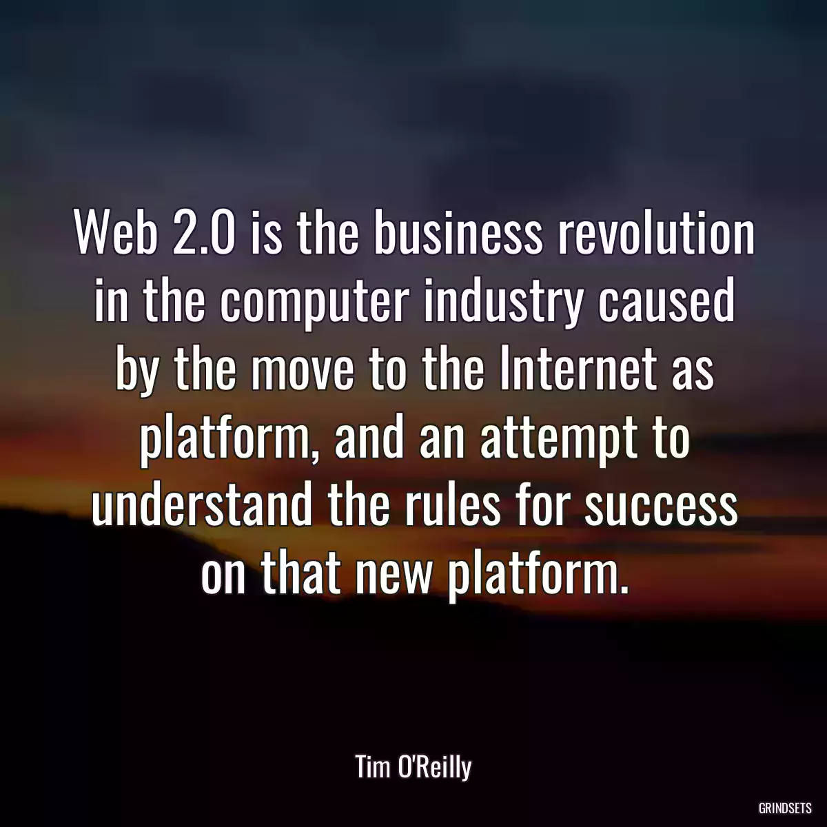 Web 2.0 is the business revolution in the computer industry caused by the move to the Internet as platform, and an attempt to understand the rules for success on that new platform.