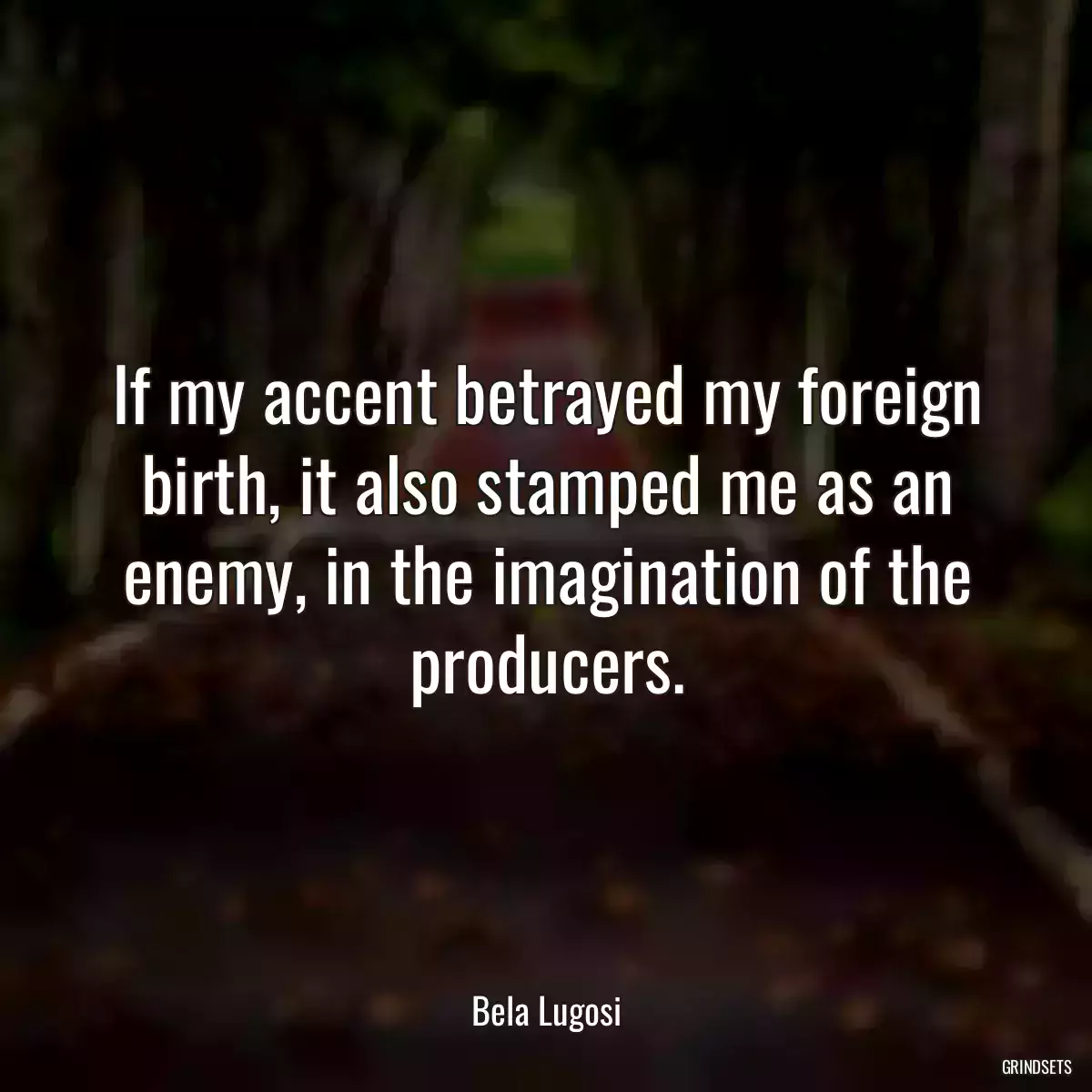 If my accent betrayed my foreign birth, it also stamped me as an enemy, in the imagination of the producers.