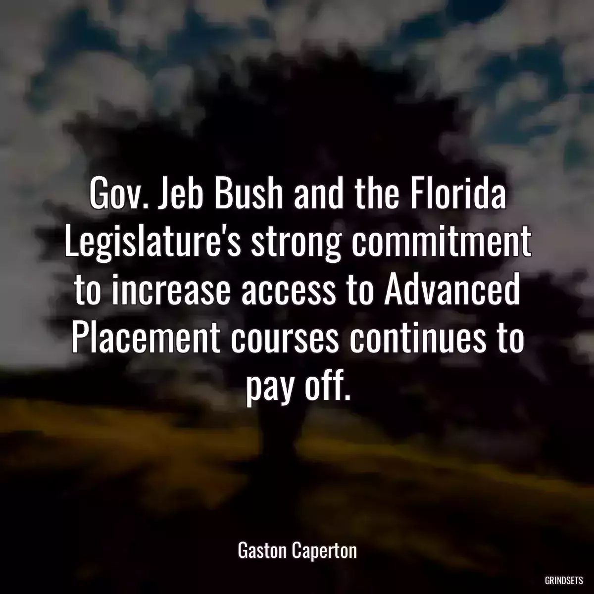 Gov. Jeb Bush and the Florida Legislature\'s strong commitment to increase access to Advanced Placement courses continues to pay off.