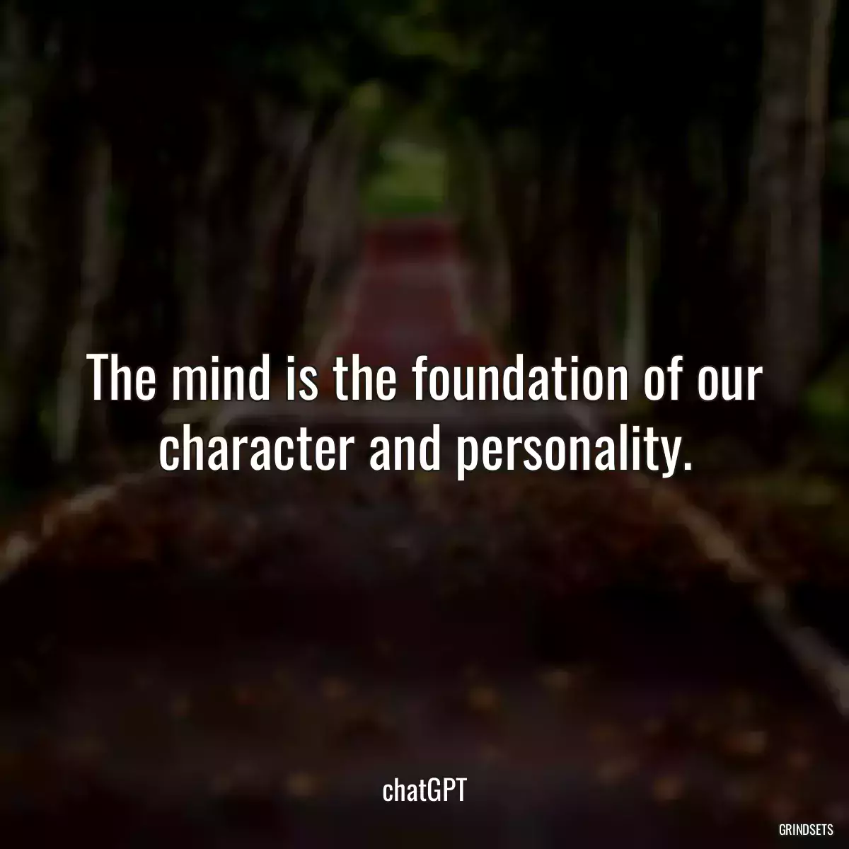 The mind is the foundation of our character and personality.