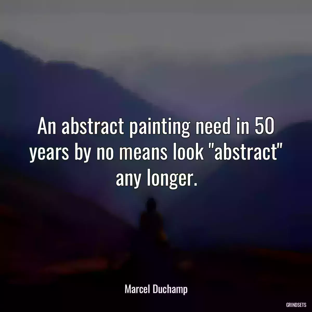 An abstract painting need in 50 years by no means look \