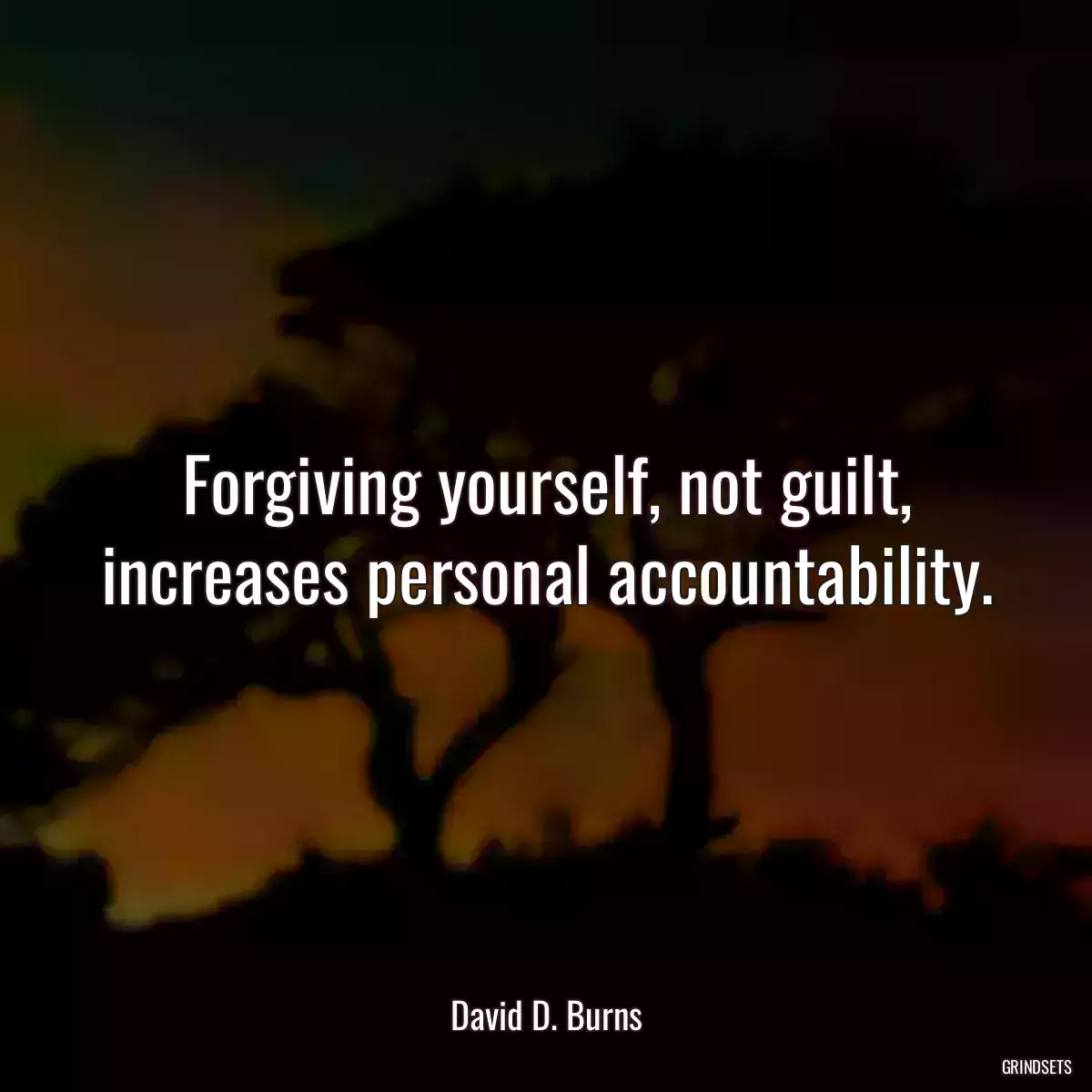 Forgiving yourself, not guilt, increases personal accountability.