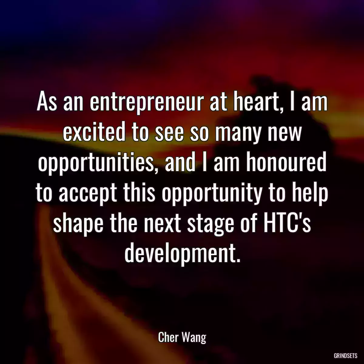 As an entrepreneur at heart, I am excited to see so many new opportunities, and I am honoured to accept this opportunity to help shape the next stage of HTC\'s development.