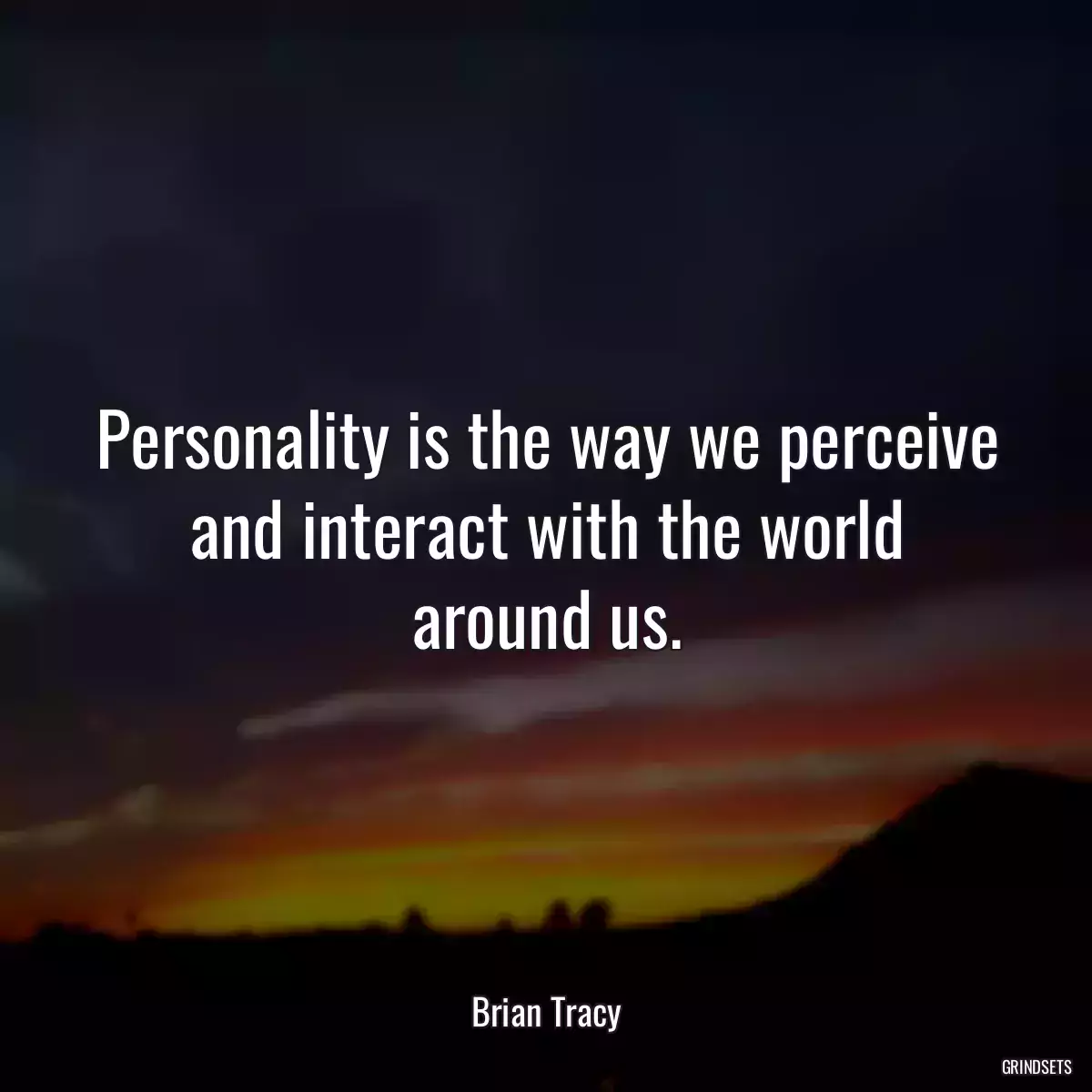 Personality is the way we perceive and interact with the world around us.