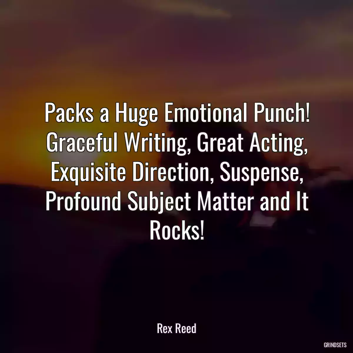 Packs a Huge Emotional Punch! Graceful Writing, Great Acting, Exquisite Direction, Suspense, Profound Subject Matter and It Rocks!