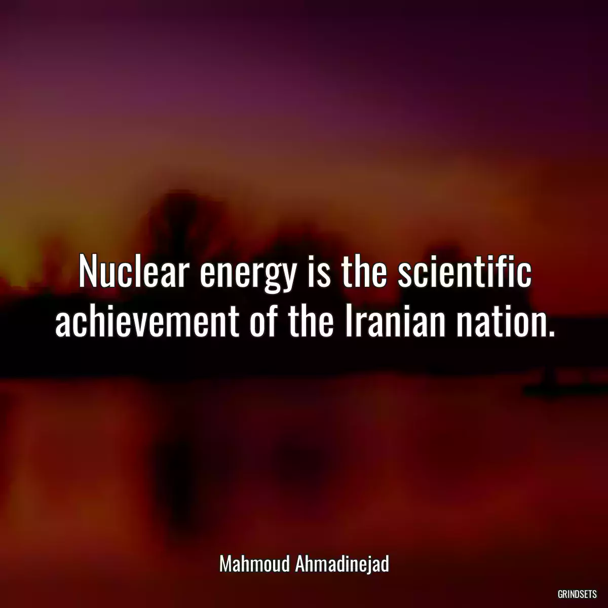 Nuclear energy is the scientific achievement of the Iranian nation.