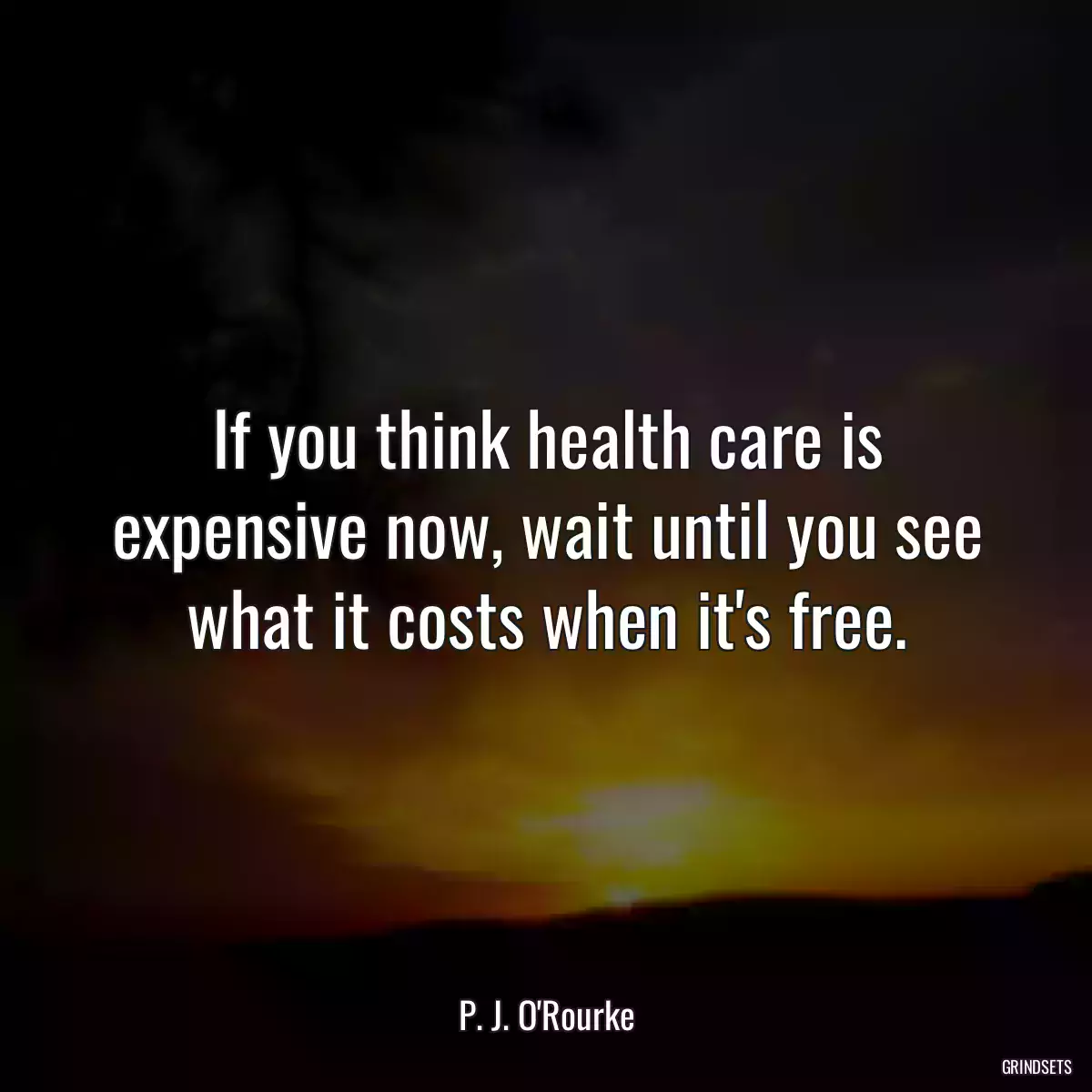 If you think health care is expensive now, wait until you see what it costs when it\'s free.