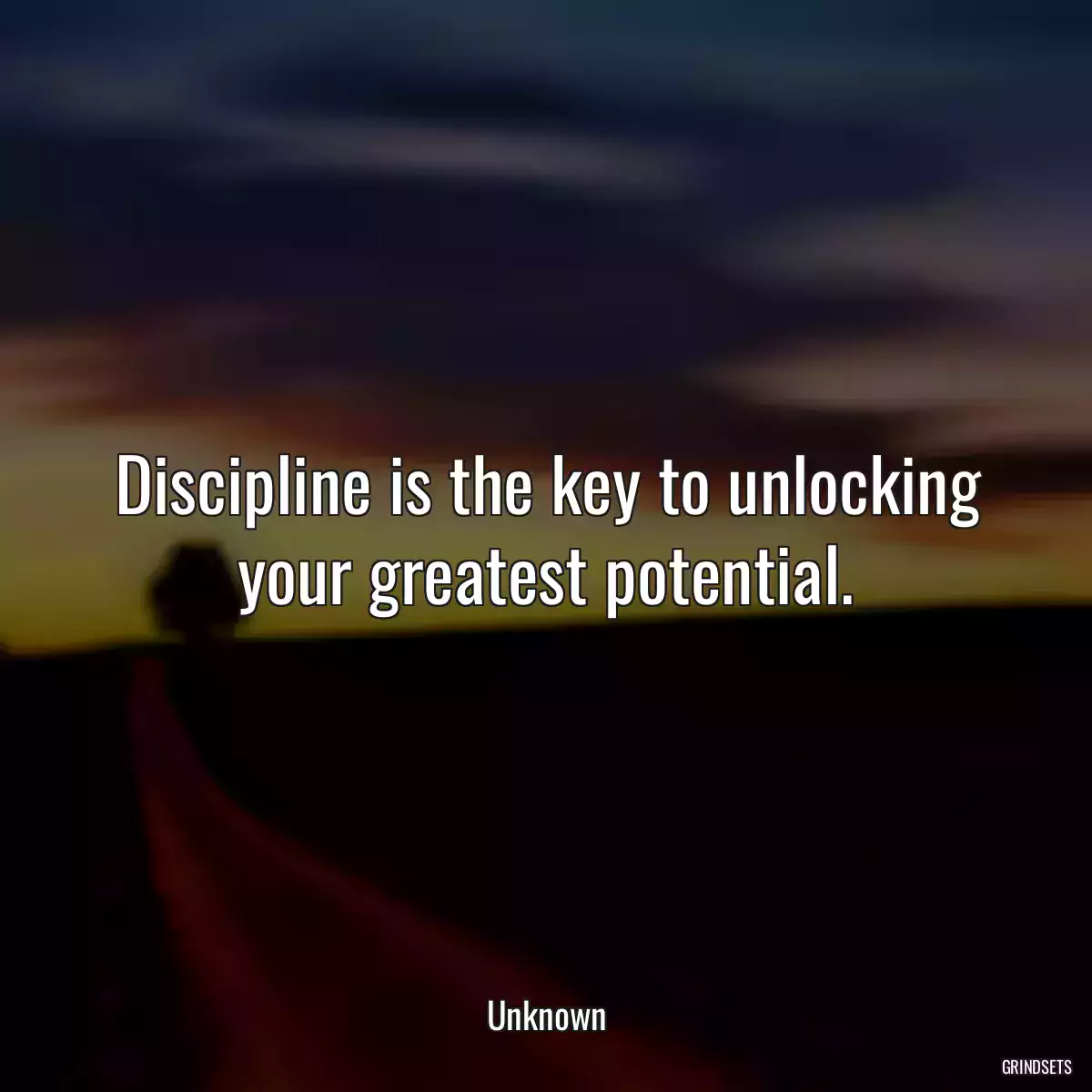 Discipline is the key to unlocking your greatest potential.