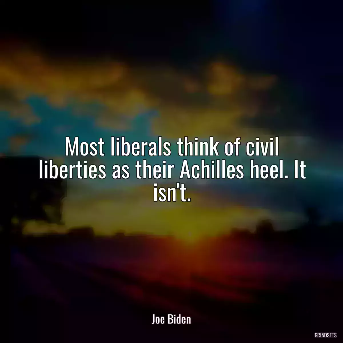 Most liberals think of civil liberties as their Achilles heel. It isn\'t.