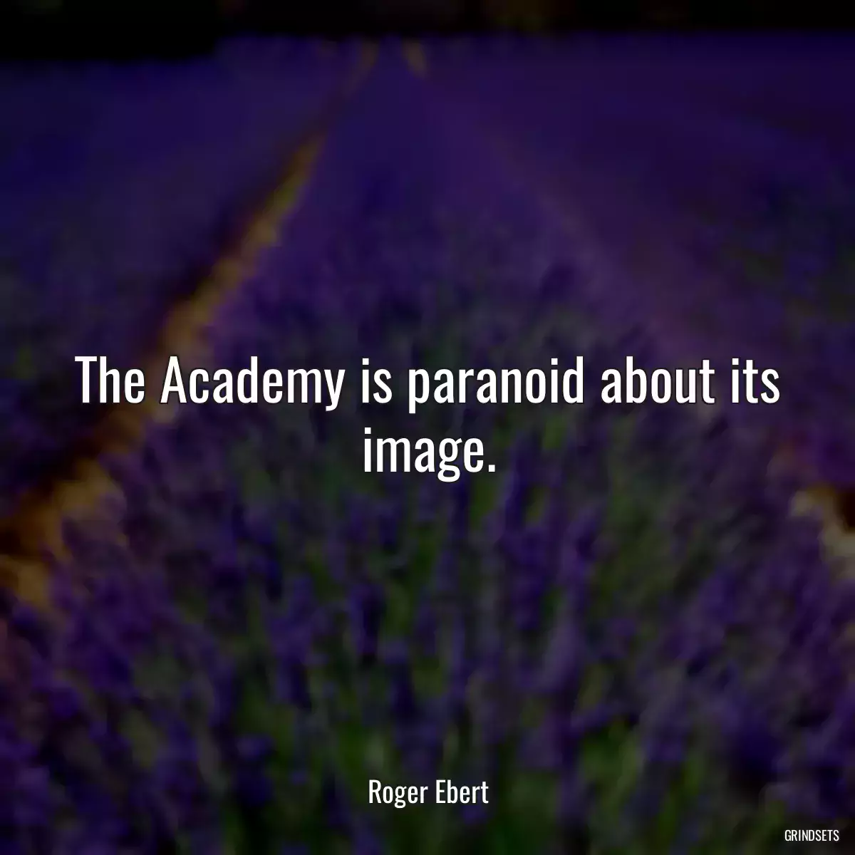 The Academy is paranoid about its image.