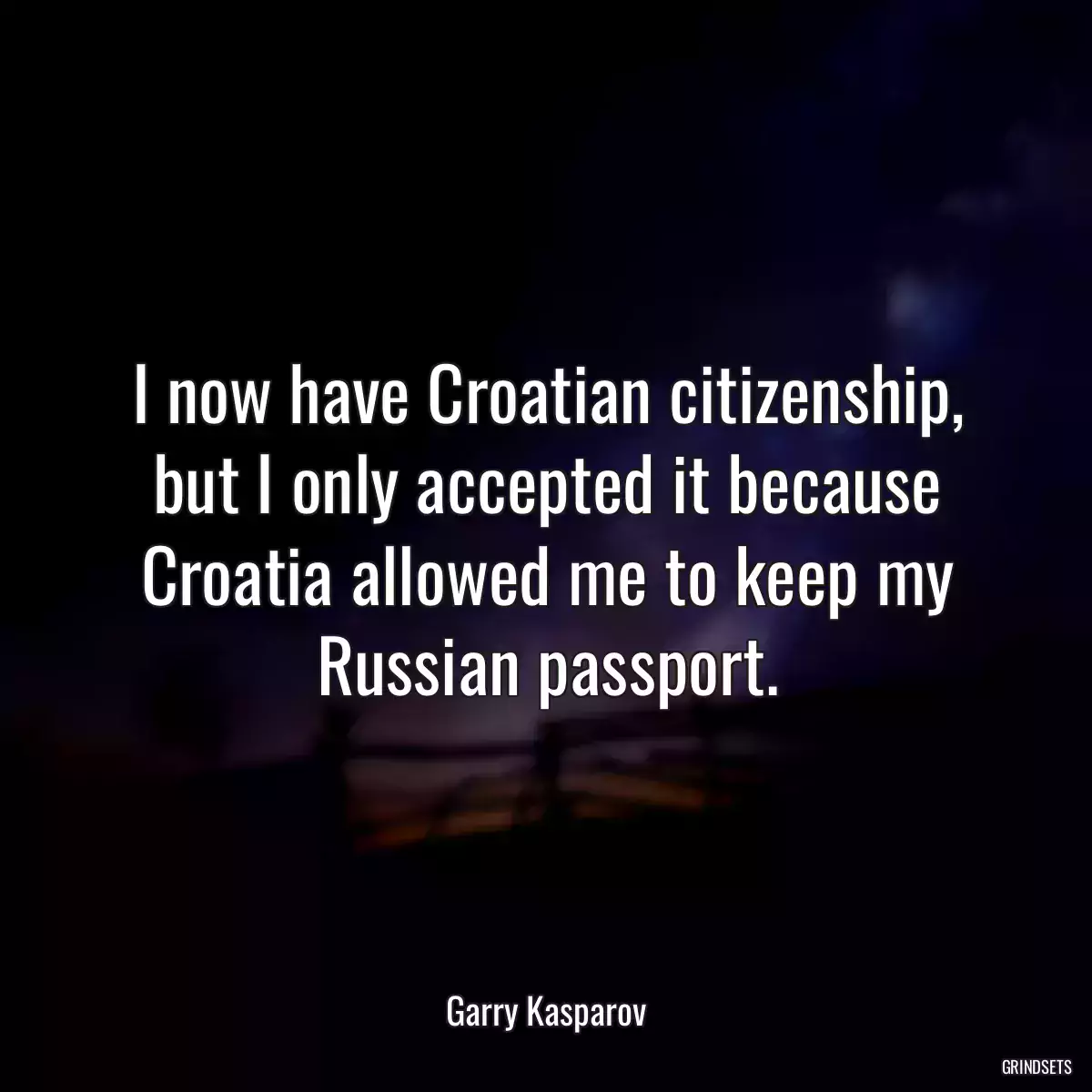 I now have Croatian citizenship, but I only accepted it because Croatia allowed me to keep my Russian passport.