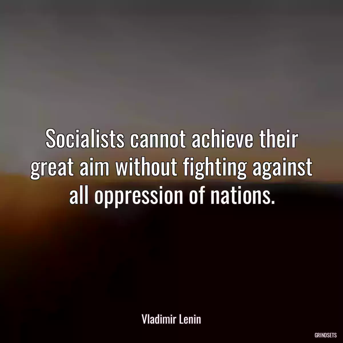 Socialists cannot achieve their great aim without fighting against all oppression of nations.