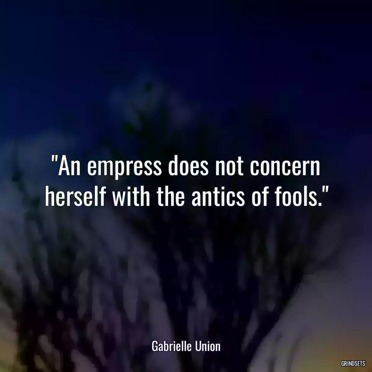 An empress does not concern herself with the antics of fools.