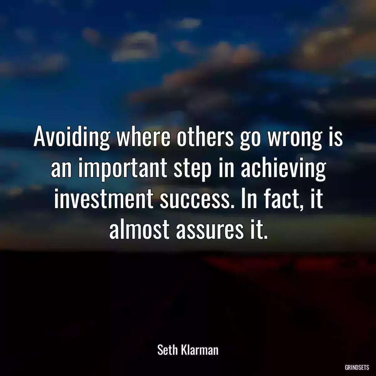 Avoiding where others go wrong is an important step in achieving investment success. In fact, it almost assures it.