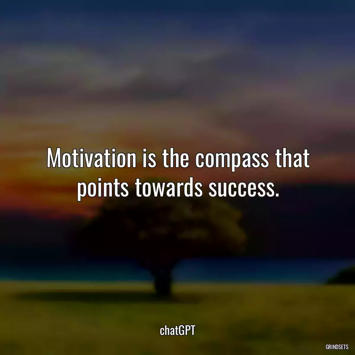 Motivation is the compass that points towards success.