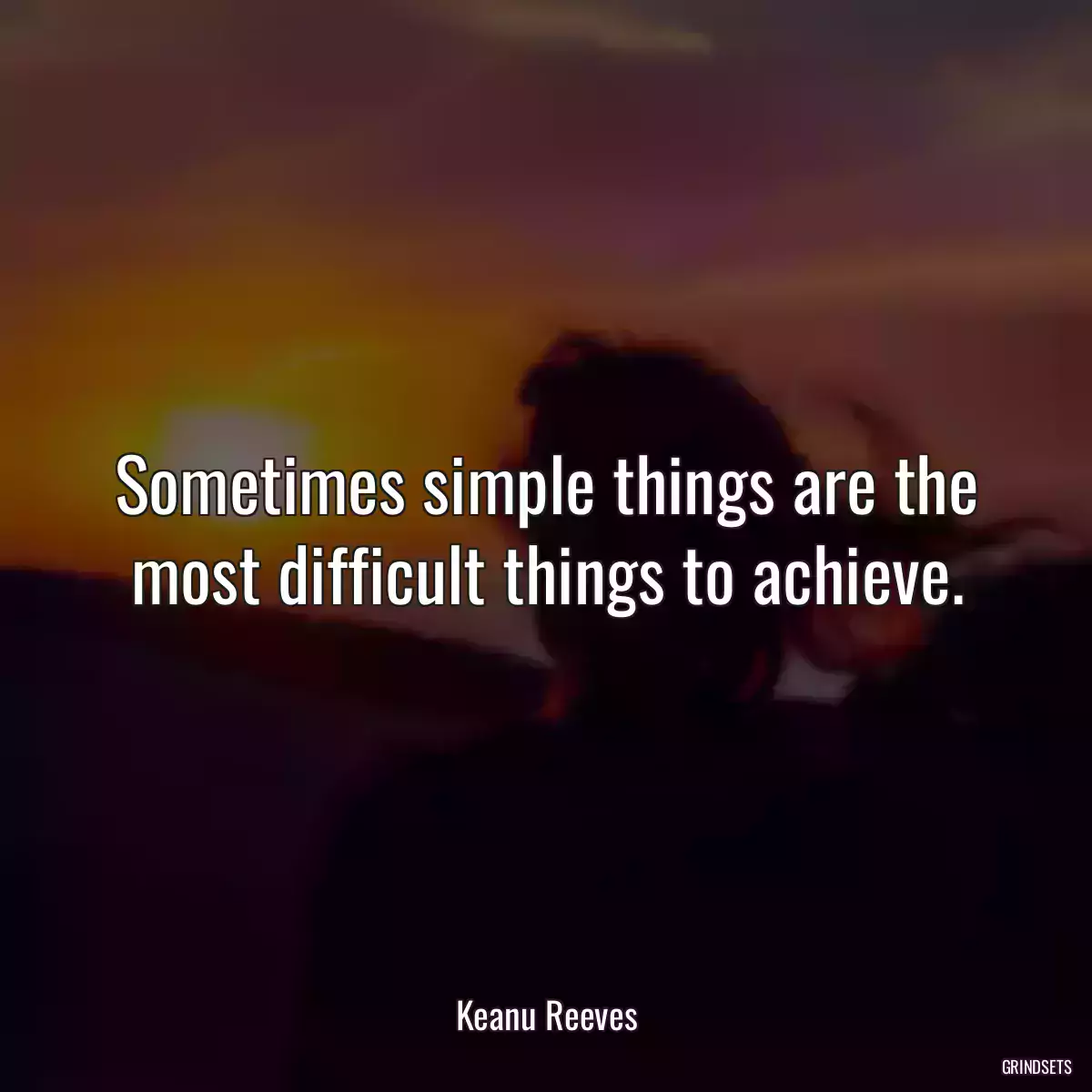 Sometimes simple things are the most difficult things to achieve.