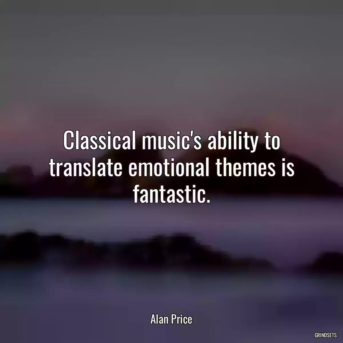 Classical music\'s ability to translate emotional themes is fantastic.