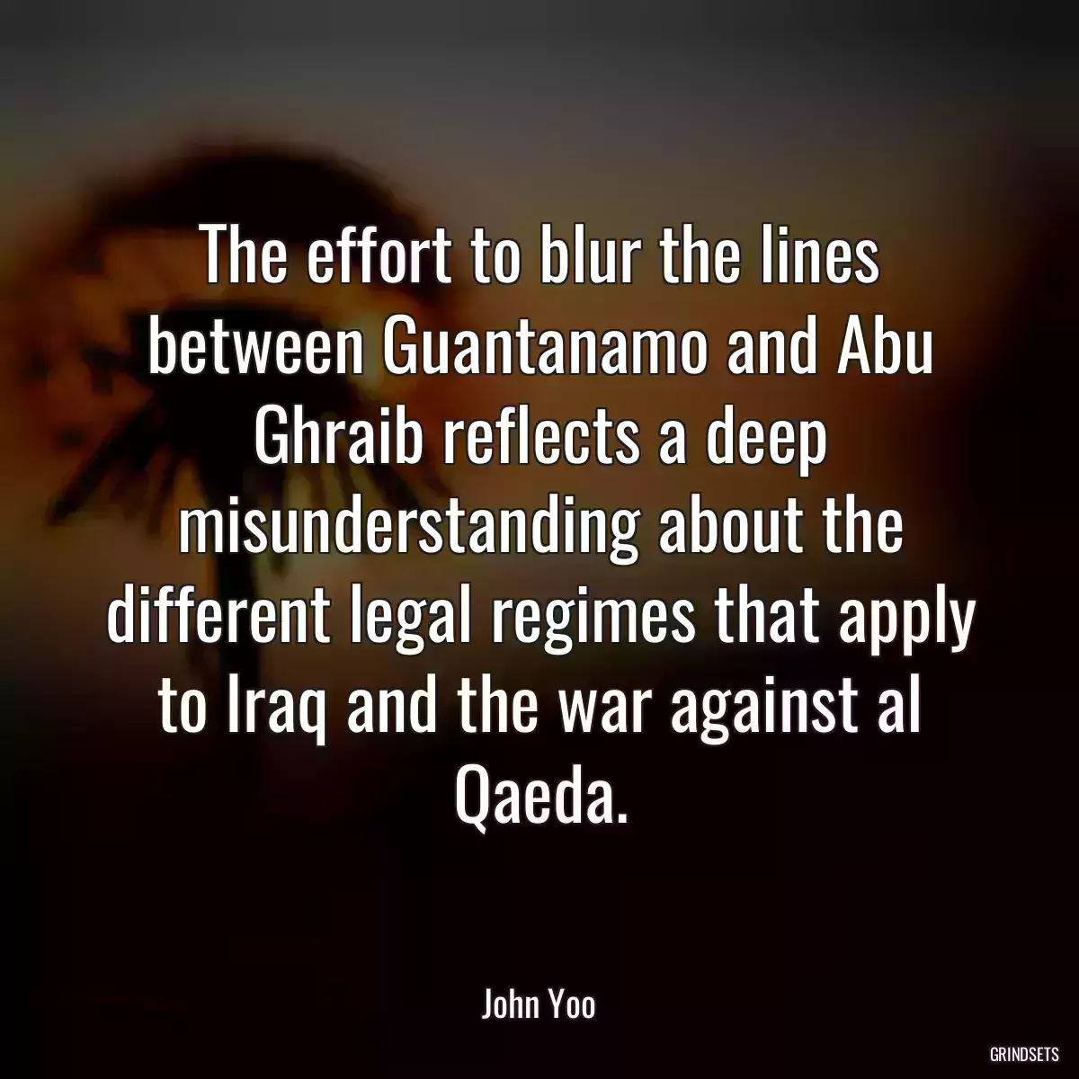 The effort to blur the lines between Guantanamo and Abu Ghraib reflects a deep misunderstanding about the different legal regimes that apply to Iraq and the war against al Qaeda.