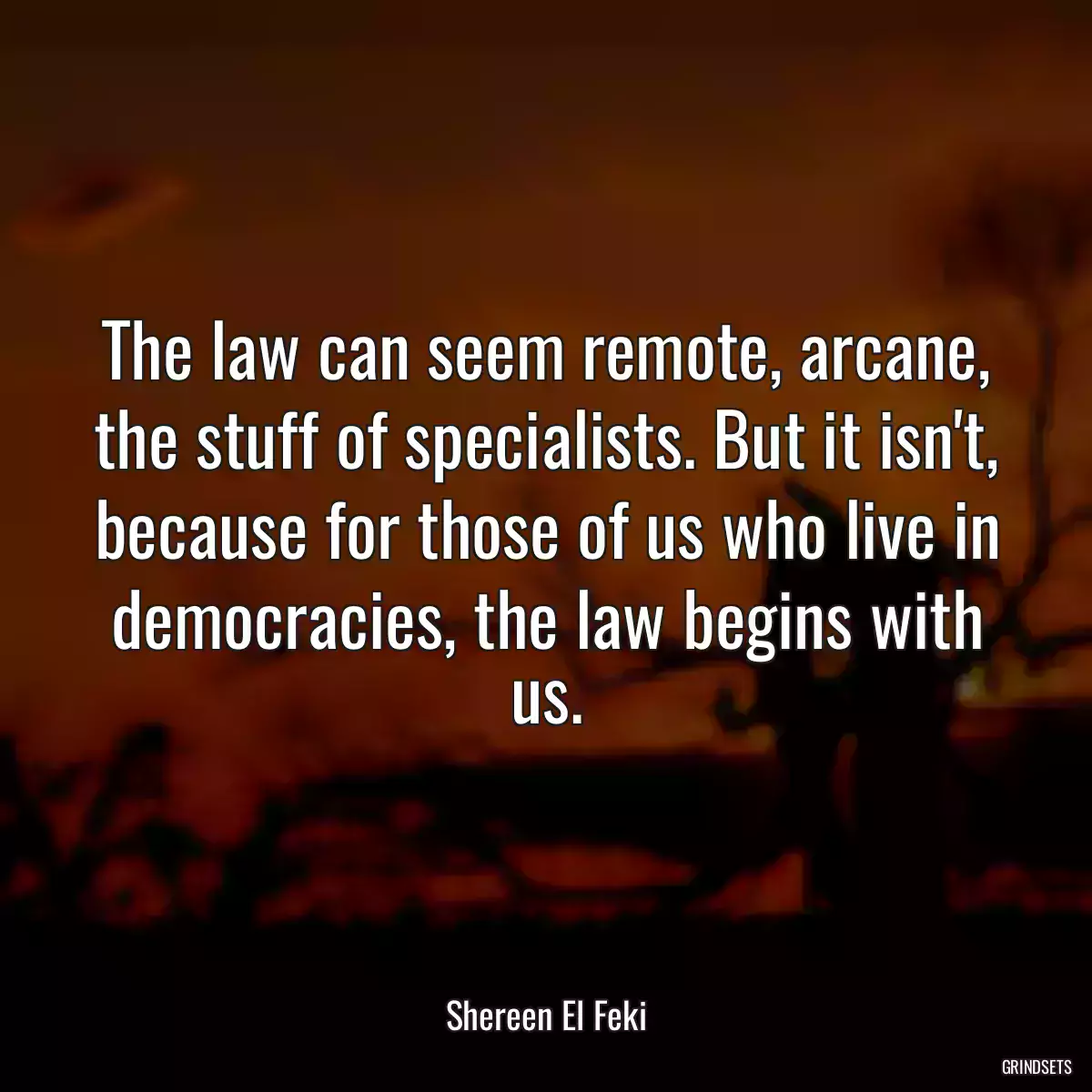 The law can seem remote, arcane, the stuff of specialists. But it isn\'t, because for those of us who live in democracies, the law begins with us.